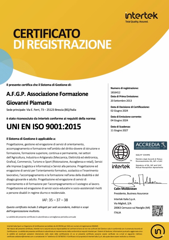 Uni En Iso 9001:2015